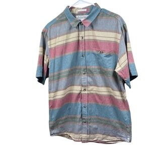 Ezekiel Striped Shirt‎ Short Sleeve Button Up Casual Menswear